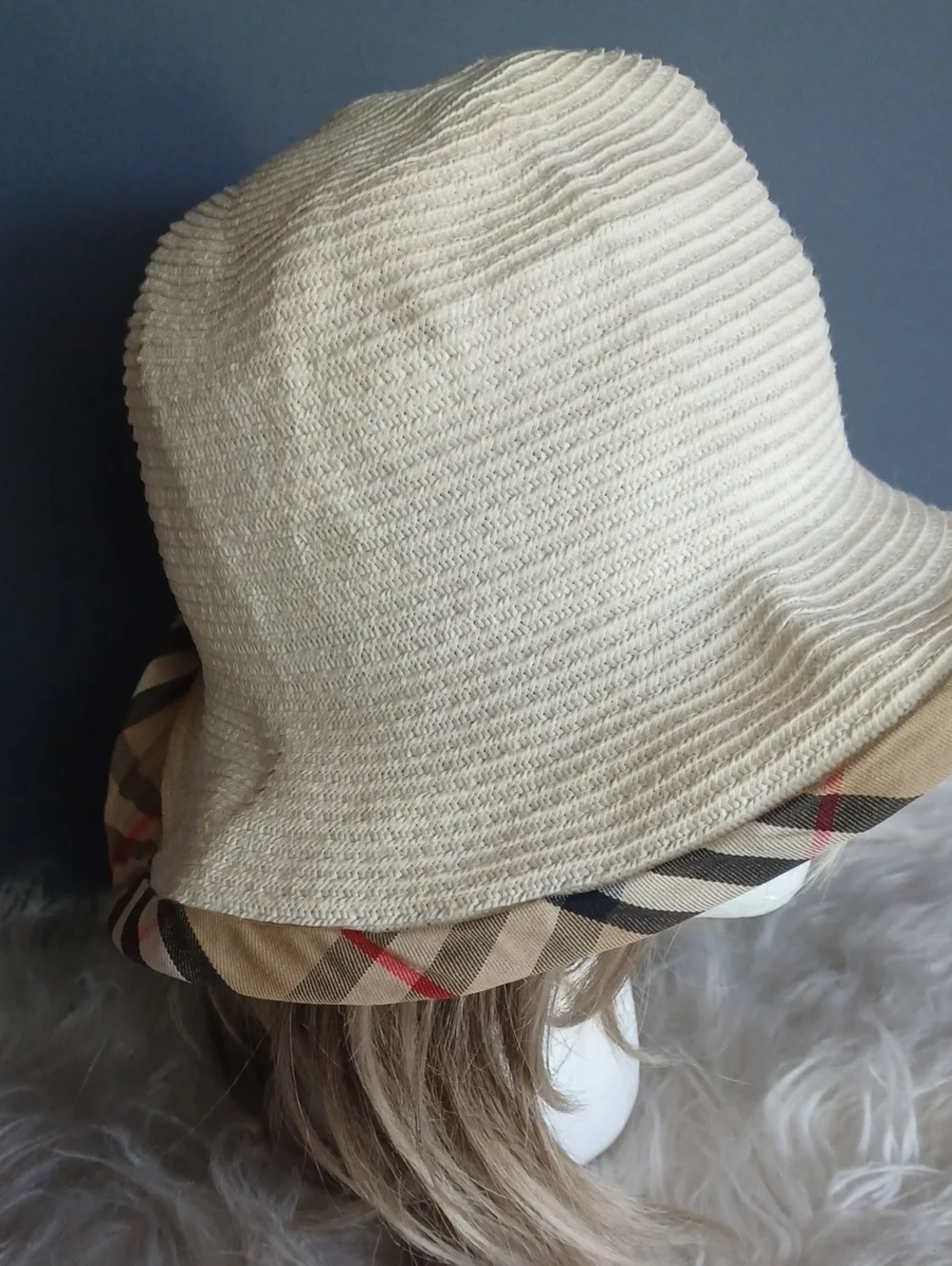 Vintage Early 2000' Burberry London By Patricia Underwood Colab Hat